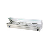 Vitrină caldă de prezentare, Bain Marie, 4xGN1/3, Beckers